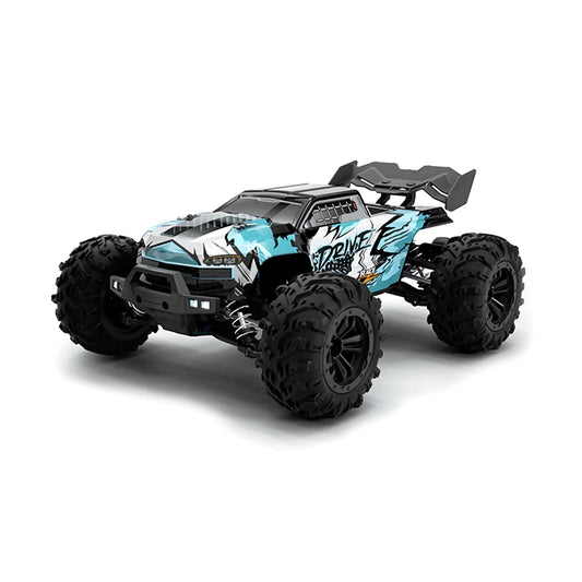 Drive Stadium Truck: 1/16 All-Terrain 4x4 with 40mph+ Speed, Brushless Motor, and LED Headlights