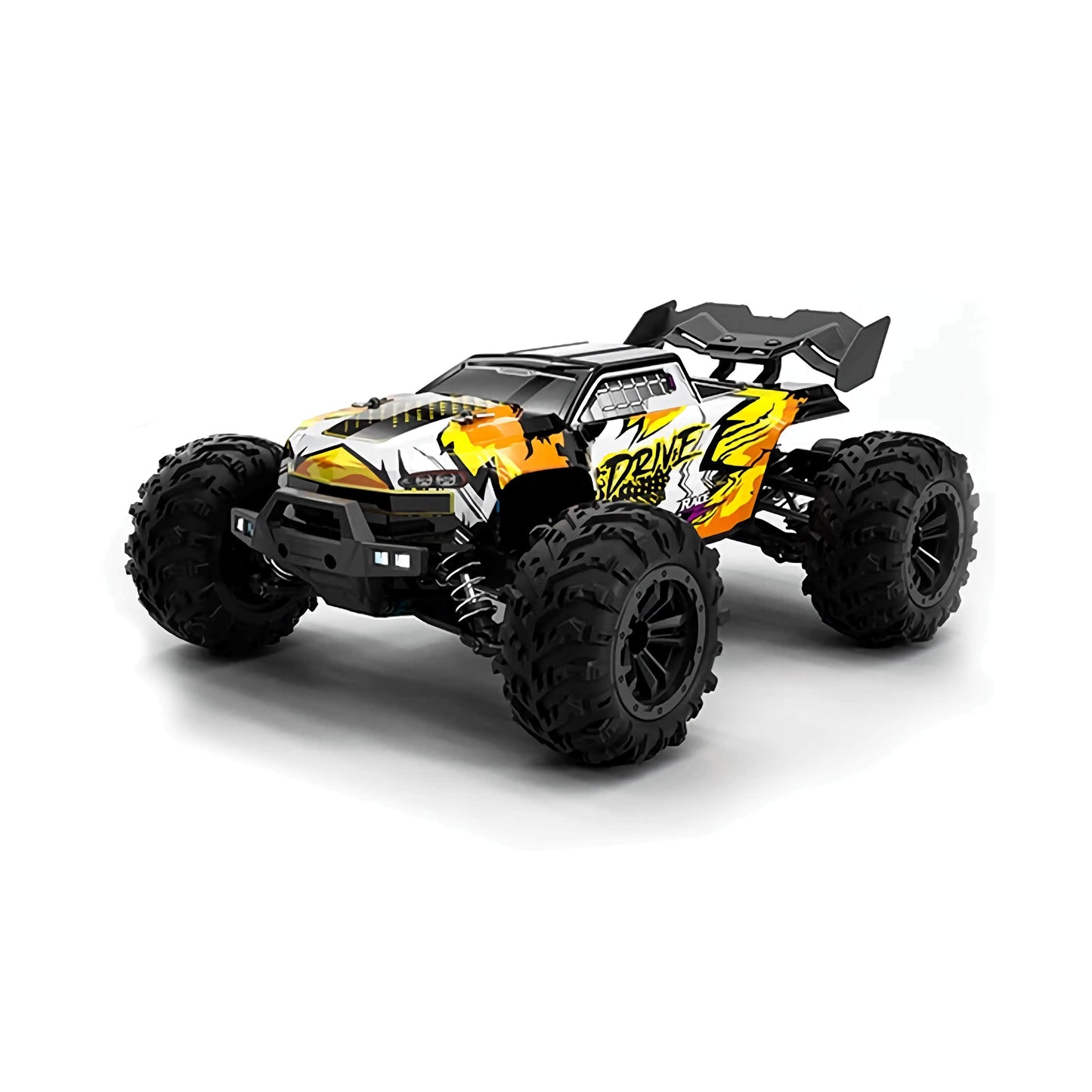 Drive Stadium Truck: 1/16 All-Terrain 4x4 with 40mph+ Speed, Brushless Motor, and LED Headlights