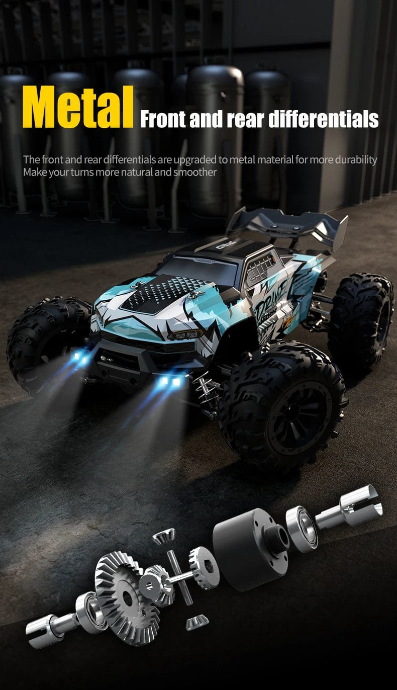 Drive Stadium Truck: All-Terrain 4x4 with 40mph+ Speed, Brushless Motor, and LED Headlights