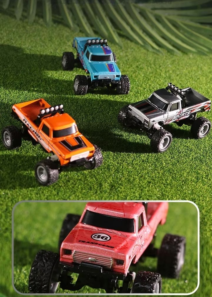 Premium 1:64 Mini RC Truck with Trailer and Advanced Features