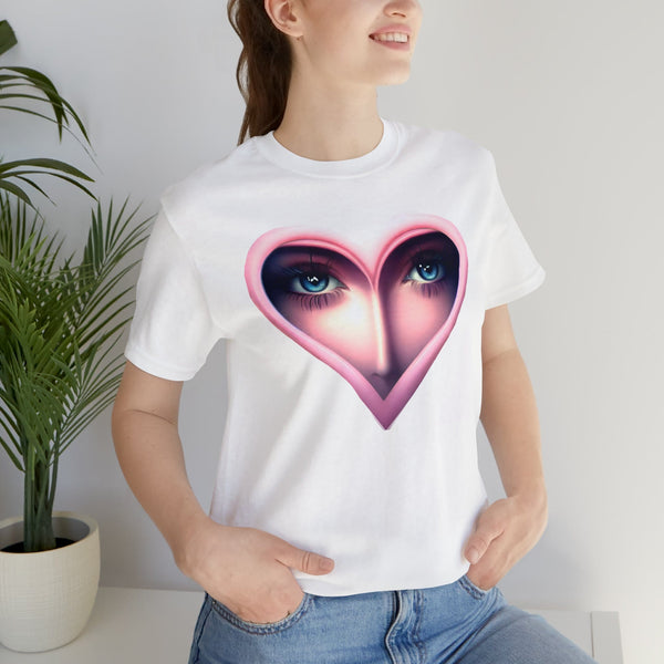 Shirt With The Heart Unisex Jersey Short Sleeve Tee