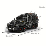 1306pcs Equipment Desert Vehicle Building Blocks Set, Truck Car Building Block Toy, Birthday Gift