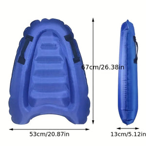1pc Outdoor Water Inflatable Surfing Board, Portable Inflatable Board, Swimming Supplies, Surfing Board For Sea