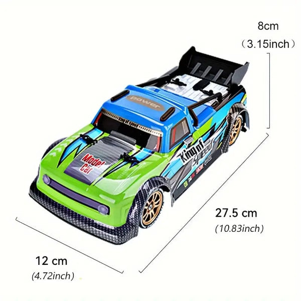 2.4G RC High Speed 5praying Drift Truck, 4WD All Terrain Road Driving Car, 370 Motor, Outdoor Sport, Bright LED Light, Birthday Christmas Toys Gift For Beginners