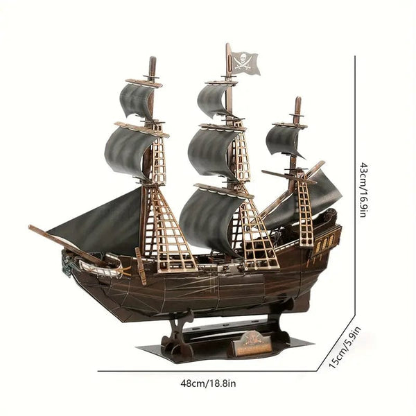 3D Puzzles for Adults - Sailboat Hard Puzzles - Desk Decor House Warming Gifts New Home - Christmas/Anniversary/Wedding/Unique Gift
