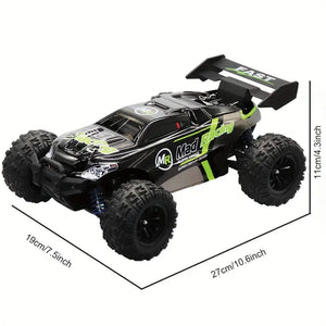 40KM/H, Adult 2.4G Remote Control Toy Car, RC Four-wheel Drive ATV 1:18 Off-road Car Professional Racing Metal Front And Rear Arms Code Metal Drive Shaft, Christmas, Birthday Gifts.