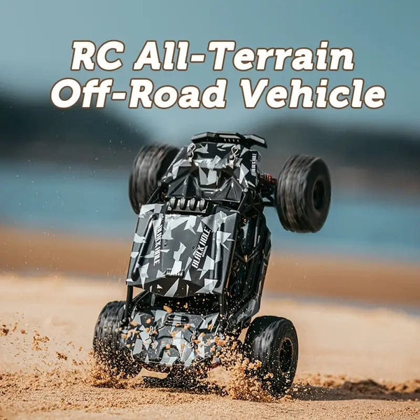 All Terrain Off-Road RC Cars, 80KM/H High Speed, Full Scale 4WD Waterproof Vehicle, Drifting / Racing / Climbing Car, 30 Minutes Play Time, Camouflage Clash Design, Best Halloween and Christmas Gifts