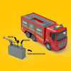 Children's Fire Truck Rescue Vehicle Model Toy Car Can Spray Water Firefighter Sprinkler Car Aerial Rescue Truck Compartment Fire Truck Boy