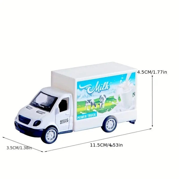 Children's Toy Car Delivery Trucks, Milk Delivery Truck, Pizza Delivery Truck, Fruit Delivery Truck