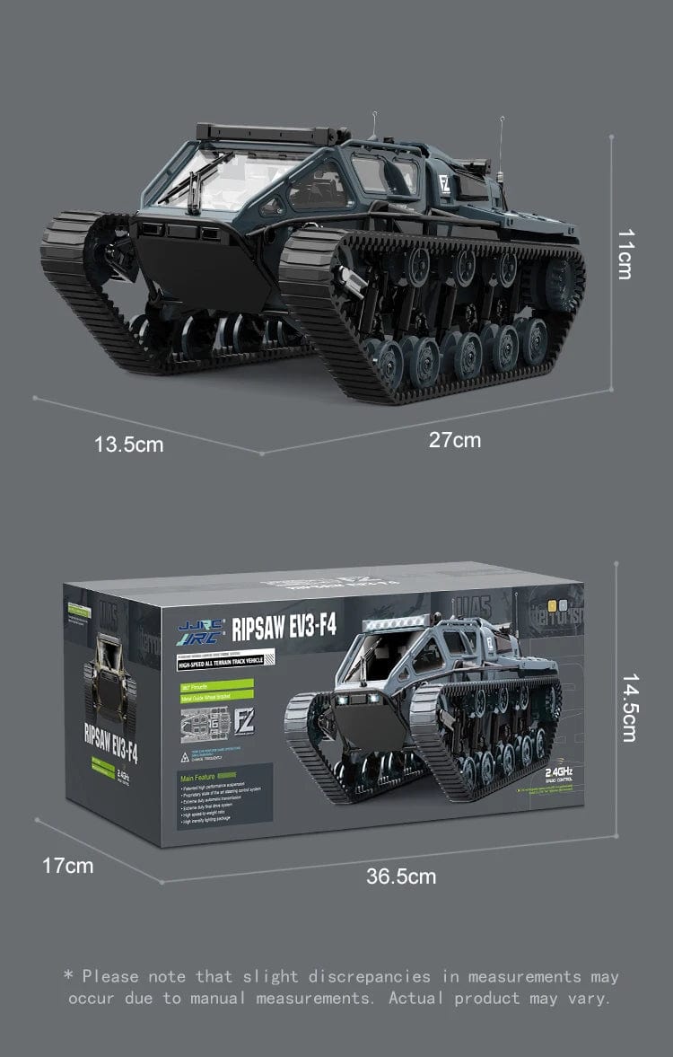 LED Light Full Scale Tracked Tank, Off-Road Vehicle