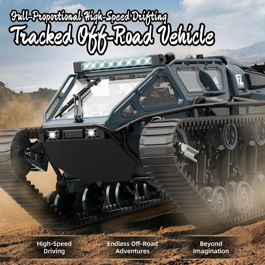 LED Light Full Scale Tracked Tank, Off-Road Vehicle