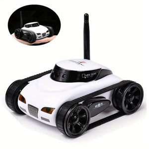 Four-way Real-time Transmission Mobile Phone Remote Control Tank Car, Wireless Control Camera Spy Car Toy