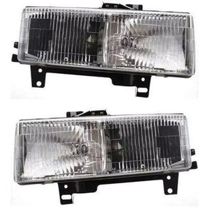 Halogen Headlight Set For 1996-2002 Chevrolet Express 3500