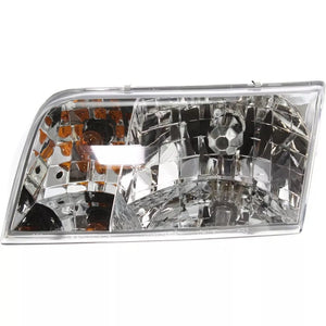 Headlight Set For 98-99 2000-2011 Ford Crown Victoria With Amber Parking Light