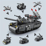 Military Vehicles Model Assembled Buillding Block Toys Children's Educational Toys DIY Tanks And Aircraft Model Small Building Blocks Children's Assembled Toys Decoration Gifts Birthday Gifts