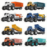 New Alloy Engineering Vehicle Toy Children's Large Bucket Truck Inertia Excavator Toy Car Alloy Oil Tanker Truck Trailer Head Trailer Mixer