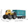 New Alloy Engineering Vehicle Toy Children's Large Bucket Truck Inertia Excavator Toy Car Alloy Oil Tanker Truck Trailer Head Trailer Mixer