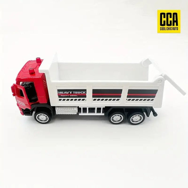 One Box 1:72 Mud Dump Truck Can Open Door Funnel Car Model Ornament Model