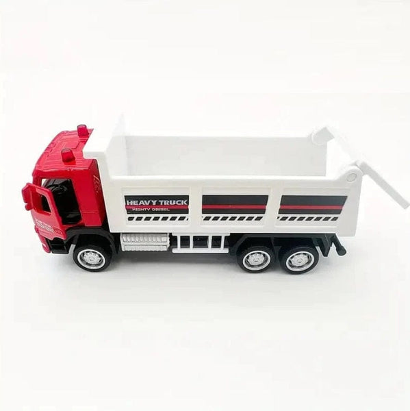 One Box 1:72 Mud Dump Truck Can Open Door Funnel Car Model Ornament Model