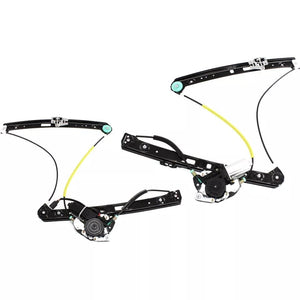 Power Window Regulator Set For 2001-2005 BMW 325i 330xi 320i Front with Motor