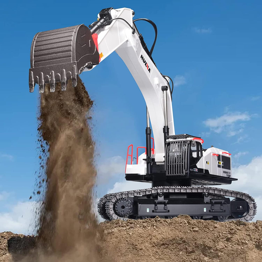 Professional-Grade HUINA 1594 RC Excavator Metal Construction 1.14 Scale