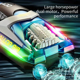 Remote Control Boat，High-speed LED Light Boat，Water Small Electric Submersible Wheel Boat Model
