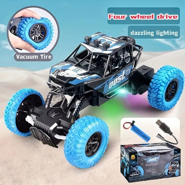 Remote Control Off-road Climbing Car High-speed Racing Four-channel Running Charging Light Motion Toy Model Car