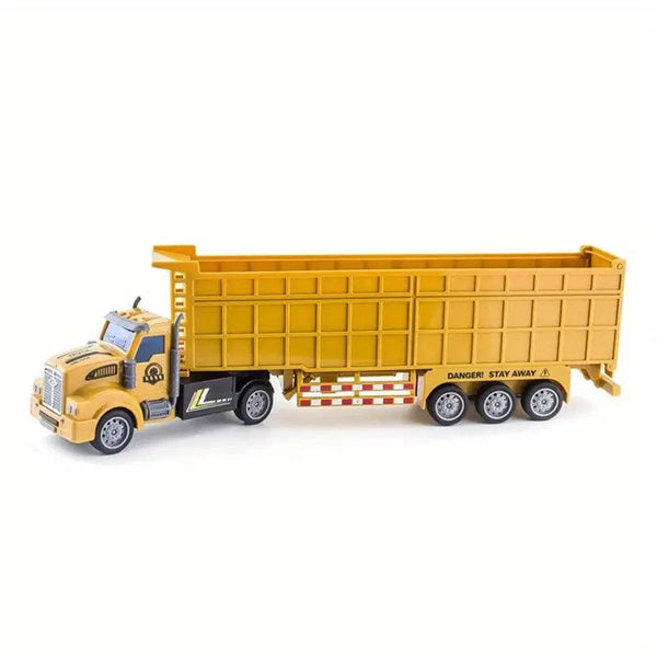 Semi-trailer Heavy-duty Truck Engineering Dump Truck Transport Container Truck Oil Tanker Boy Model Huili Car