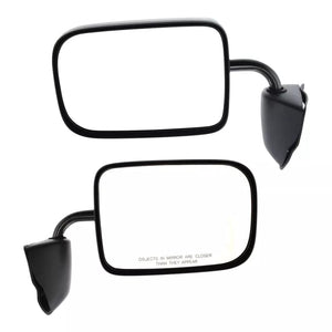 Set Of 2 Mirror Manual For 1995-1997 Dodge B2500 Left And Right Manual Fold