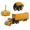 Simulation Remote Control Car，1:48 Four-way Light Dump Truck，Multi-functional Remote Control Engineering Vehicle With Lights