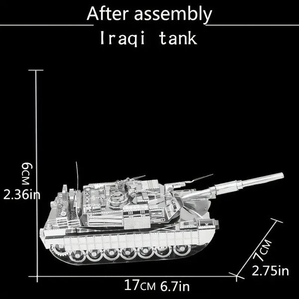 Tank 3D Metal Puzzle Toy Model