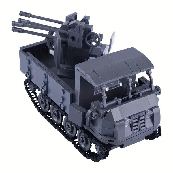 Tank Truck Building Blocks, Army Soldier Figure Weapon Parts Cannon Puzzle Block Toys For Children