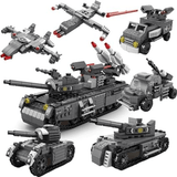 Tanks and Vehicles Model Assembled Building Blocks Toys Educational DIY