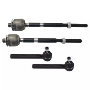 Tie Rod End Set For 2012-2019 Fiat 500 Front Left and Right Inner And Outer