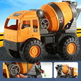 Toy Large Engineering Truck Mixer Dump Truck Boy Set Transport Truck Beach Excavator Bulldozer Simulation Slag Truck Model Christmas Gift