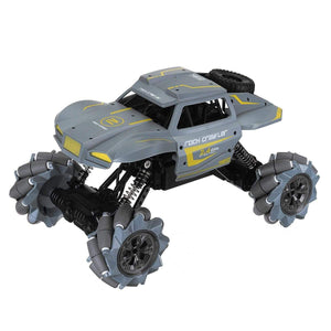 1/16 2.4G 4WD RC Stunt Car Watch Control Gesture Induction Electric RC Car Toys for Kids - Grey Blue