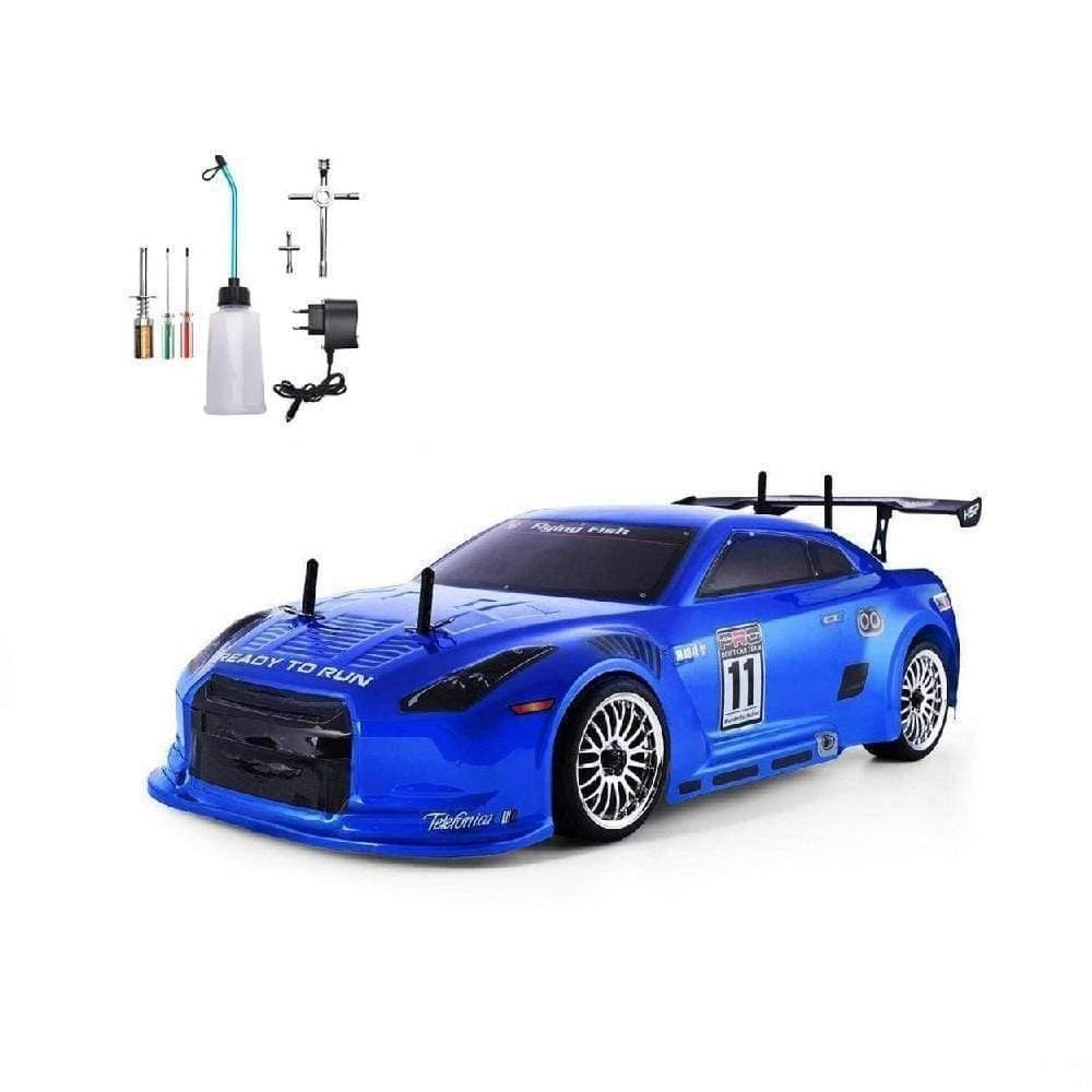 RC Car Nitro Gas Powered 4 Wd 1:10 Road Racing Two Speed Drift Vehicle